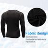 CARGFM Men's Long Sleeve Compression Shirts Gym Athletic Gym Undershirts Active Baselayer Sport Top Shirt Black view 4