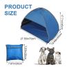HACRAHO Pop Up Beach Sun Shelter, 1 Pack Foldable Tent for Anti-UV Mini Head Tent for Outdoors Camping Picnic, Black Glue Blue view 2
