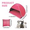 HACRAHO Mini Head Shelter Tent, 1 Pack Foldable Pop Up Beach Tent Sun Shelter for Anti-UV Pet & Outdoor Camping, Picnic Beach, Pink-Vinyl L view 2