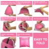 HACRAHO Mini Head Shelter Tent, 1 Pack Foldable Pop Up Beach Tent Sun Shelter for Anti-UV Pet Beach Sun Shelter for Outdoor Camping Picnic Beach, Pink-Vinyl M view 4