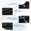 CARGFM Men's Long Sleeve Compression Shirts Gym Athletic Gym Undershirts Active Baselayer Sport Top Shirt Black view 3