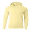 A4 Cooling Performance Hooded Long Sleeve T-Shirt - Light Yellow - XL view 1