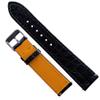 20mm Flat Black AIIigator Watch Band Quick Release Handmade Leather Watch Strap Slim Croc Replacement Wristband Men Stainless Steel Buckle, Christmas Father's Day Gift for Dad Son Husband DH-21-20MM view 2