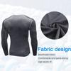 CARGFM Men's Long Sleeve Compression Shirts Gym Athletic Gym Undershirts Active Baselayer Sport Top Shirt Grey view 4