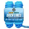 Premium Nylon Boat Dock Lines & Ropes for Docking & Pontoon | Double Braided Marine Rope | Boat Ropes for Docking with Loop | UV & Saltwater Resistant Dock Rope (Lagoon Blue, 5/8 x 25) view 1