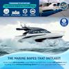 Premium Nylon Boat Dock Lines & Ropes for Docking & Pontoon | Double Braided Marine Rope | Boat Ropes for Docking with Loop | UV & Saltwater Resistant Dock Rope (Lagoon Blue, 5/8 x 25) view 3