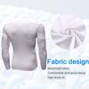 CARGFM Men's Long Sleeve Compression Shirts Gym Athletic Gym Undershirts Active Baselayer Sport Top Shirt White view 4