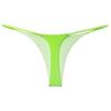 YiZYiF Women's Bikini Briefs Solid Color Swimwear Thong Low Waist Solid Hipster Swimsuit Bottom Fluorescent Green Small view 2