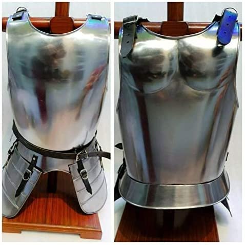 ARTIZANSTORE Medieval Steel Breast Plate Knight Armor Medieval Collectible Armor Costume Halloween Costume Decorative Gift Replica