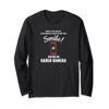 Smile You're on Karen Camera Smart Phone Tattletale Fun Girl Long Sleeve T-Shirt view 1