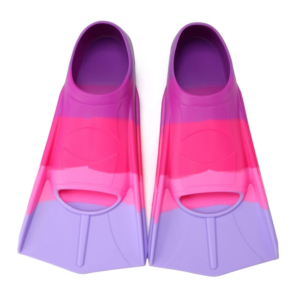 Foyinbet Kids Swim Fins,Kids Flippers Short Youth Fins Swimming Fins for Lap Swimming Training for Children Girls Boys Small