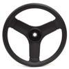 Detmar Marine Boat Steering Wheel | Viper EQ 13 1/4 Inch 3 Spoke Black Plastic view 1
