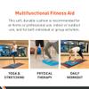 Body Sport Non-Slip Balance Pad  Improve Balance & Build Strength  Physical Therapy & Yoga Pad for Home & Gym  19" x 16" x 2 1/4", Blue view 3