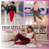 Sweet Hearts Girls Sweatpants - 2 Pack Soft Fleece Athletic Performance Jogger Girls Pants: Made in USA (Sizes 5-18), Size 10-12, Black/Heather Grey view 3