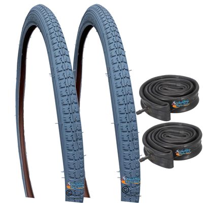 26 X 1 3/8" (37-590) Wheelchair TIRE. Set of 2 (26" Tires + Air Inner Tubes)