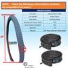26 X 1 3/8" (37-590) Wheelchair TIRE. Set of 2 (26" Tires + Air Inner Tubes) view 2