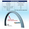 26 X 1 3/8" (37-590) Wheelchair TIRE. Set of 2 (26" Tires + Air Inner Tubes) view 3