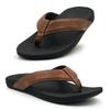 Zullaz - Kirra Orthotic Flip Flops for Men, Stylish & Comfortable Orthopedic Sandals with Biomechanical Arch Support Faux Leather Strap view 1