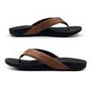 Zullaz - Kirra Orthotic Flip Flops for Men, Stylish & Comfortable Orthopedic Sandals with Biomechanical Arch Support Faux Leather Strap view 3