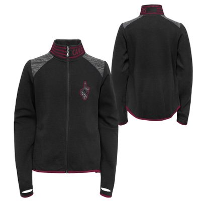 Outerstuff NBA Girls Youth (7-16) Avaitor Full Zip Jacket, Cleveland Cavaliers, Small (7-8)