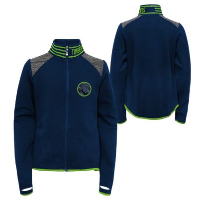 Outerstuff NBA Girls Youth (7-16) Avaitor Full Zip Jacket, Minnesota Timberwolves, Large (14)
