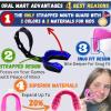 Oral Mart Black/Blue Strapped Youth Mouth Guard for Kids - Sports Mouthguard with Connected Strap for Ice Hockey, Football, Lacrosse, Taekwondo view 2