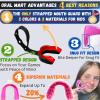 Oral Mart Black/Red Strapped Youth Mouth Guard for Kids - Sports Mouthguard with Connected Strap for Football, Ice Hockey, Lacrosse, Taekwondo view 2