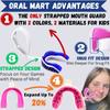 Oral Mart USA Flag Strapped Youth Mouth Guard for Kids - American Flag Sports Mouthguard with Connected Strap for Ice Hockey, Football, Lacrosse, Taekwondo view 2
