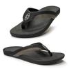 Zullaz - Kirra Orthotic Flip Flops for Men, Stylish & Comfortable Orthopedic Sandals with Biomechanical Arch Support Faux Leather Strap view 1