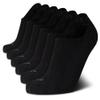 Calvin Klein Mens Liner Socks - 6 Pack Cushioned Non-Slip No Show Sneaker Loafer Sock - Ultra Low Cut Socks for Men (7-12), Size 7-12, All Black view 1