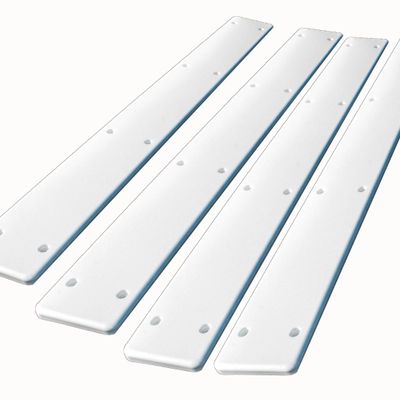 Surfix Wide Bunk Glides, Stainless Steel Screws, Slotted Pockets, Rounded Edges, Made in USA (4" x 36" (4))