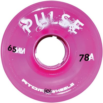 Atom Skates Quad Roller Wheels/Outdoor/Hardness 78A / Pink Pulse / 4pk