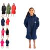 COR Surf Swim Parka for Youth and Adults | Heavy-Duty Towel-Lined Weatherproof Swimming Jacket for Men, Women, and Kids (Blue 4-8 Years) view 1