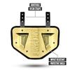 Nxtrnd Football Back Plate, Professional Football Backplates for Shoulder Pads, for Adult & Youth (Chrome Gold, Adult) view 3