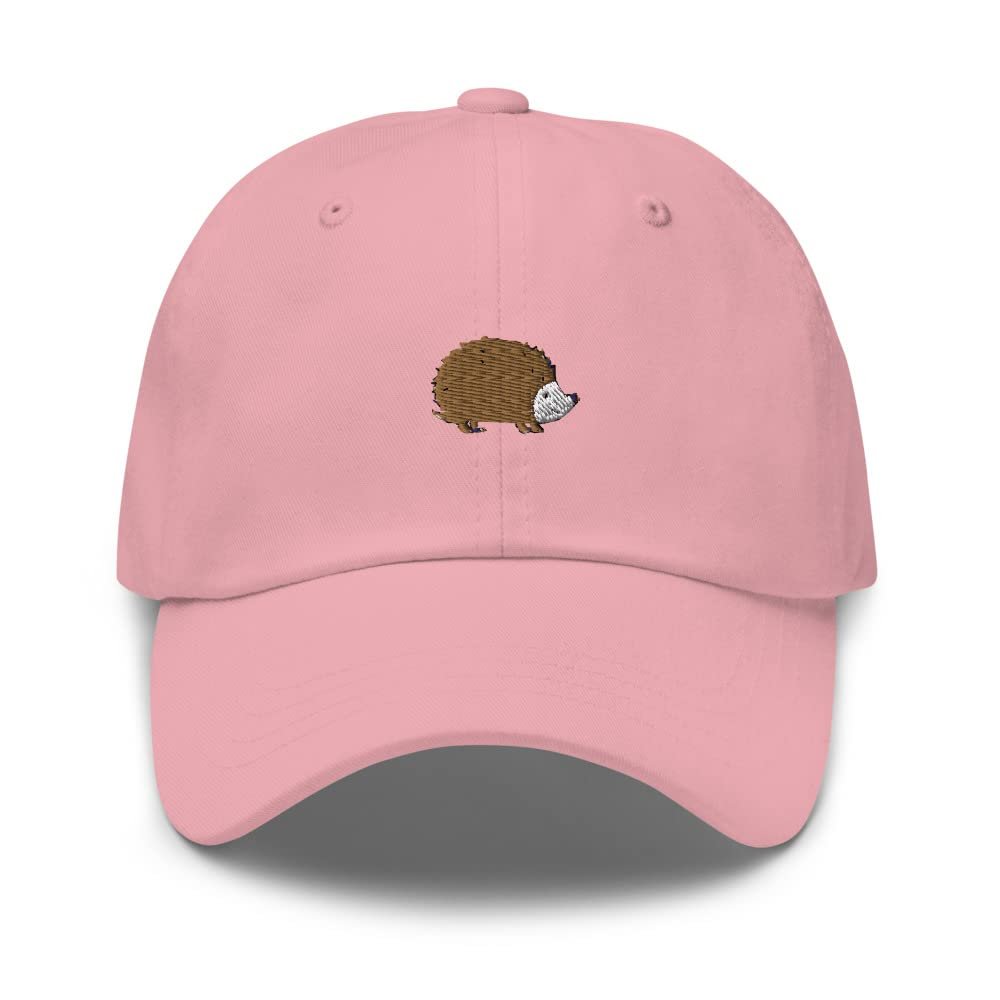 Hedgehog hat, Embroidered Hedgehog hat Adult, Baseball hat, Hedgehog Gifts for Hedgehog Lovers. Pink