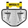 Nxtrnd Football Back Plate, Professional Football Backplates for Shoulder Pads, for Adult & Youth (Chrome Silver, Adult) view 1