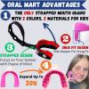 Oral Mart Vampire Fangs Strapped Youth Mouth Guard for Kids - Sports Mouthguard with Connected Strap for Ice Hockey, Football, Lacrosse, Taekwondo view 2