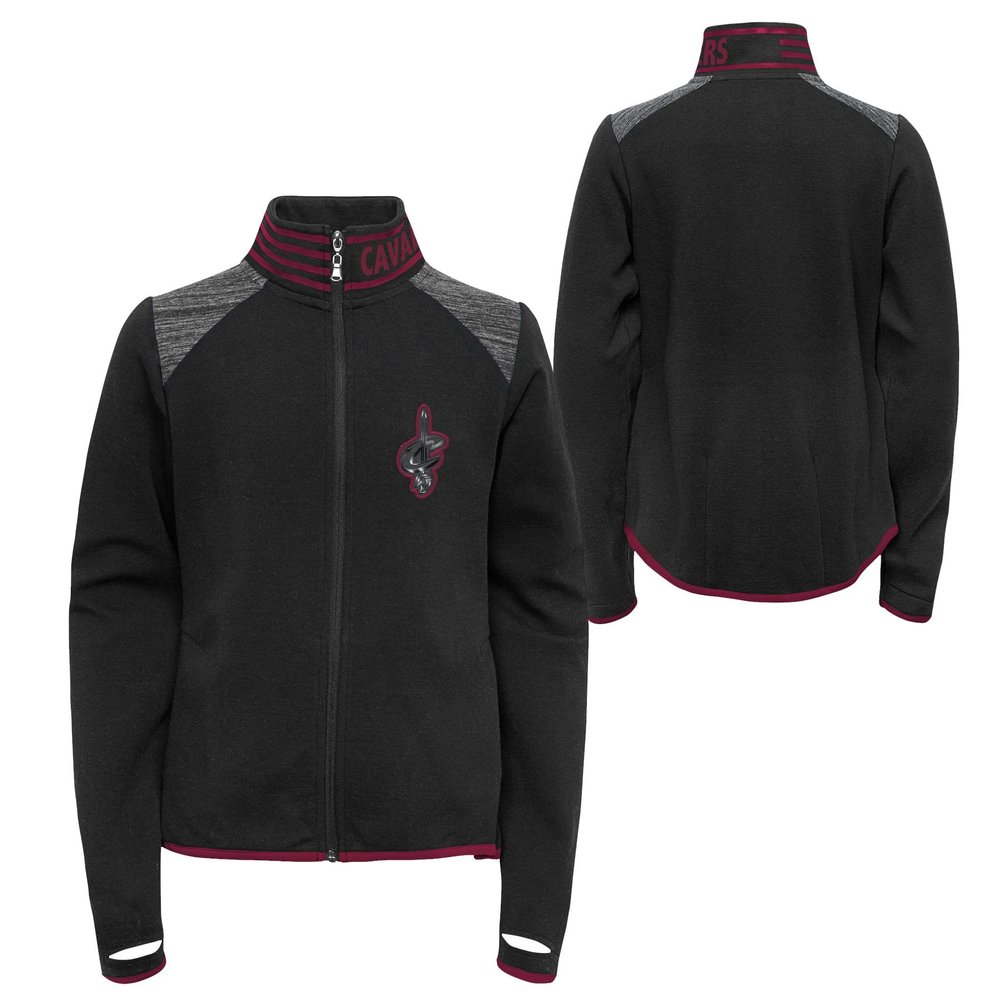 Outerstuff NBA Girls Youth (7-16) Avaitor Full Zip Jacket, Cleveland Cavaliers, Large (14)