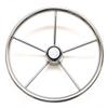 Boat Destroyer Steering Wheel | 5-Spoke 15 1/4 Inch Stainless view 1