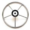 Boat Destroyer Steering Wheel | 5-Spoke 15 1/4 Inch Stainless view 3