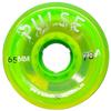 Atom Skates Quad Roller Wheels/Outdoor/Hardness 78A / 65x37 Lime Pulse/Set of 8 view 1