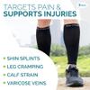 Calf Compression Sleeves for Men and Women - Footless Compression Socks for Runners, Shin Splints, Varicose Vein & Calf Pain Relief - Leg Brace for Running, Cycling - Extra Large, Black, 2 Pack view 4