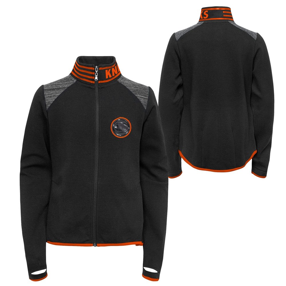 Outerstuff NBA Girls Youth (7-16) Avaitor Full Zip Jacket, New York Knicks, Small (7-8)