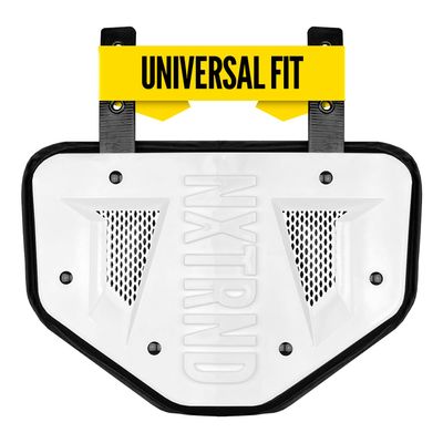 Nxtrnd Football Back Plate, Professional Football Backplates for Shoulder Pads, for Adult & Youth (White, Adult)