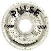 Atom Skates Quad Roller Wheels/Outdoor/Hardness 78A / Clear Glitter Pulse Glitter / 2 Packs - 8 Wheels view 1