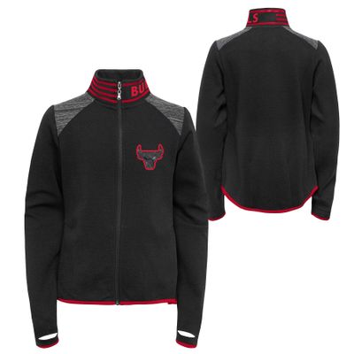 Outerstuff NBA Girls Youth (7-16) Avaitor Full Zip Jacket, Chicago Bulls, Large (14)