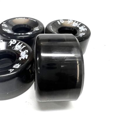 Atom Skates Quad Roller Wheels/Outdoor/Hardness 78A / Smoke Pulse / 1 Pack - 4 Wheels