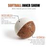 Oeab Sports Practice Softballs 4 Pack 12-Inch Yellow Softballs Unmarked Autograph Softball Official Size and Weight Softbal for Games, Practice, Training, Hitting, Pitching, Fielding view 2