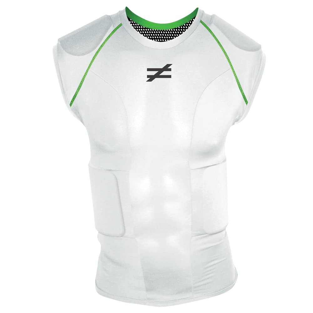 Unequal Invincible Padded Compression Shirt with Rib & Shoulder Protection for Football (Adult Sizes)