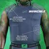 Unequal Invincible Padded Compression Shirt with Rib & Shoulder Protection for Football (Adult Sizes) view 4